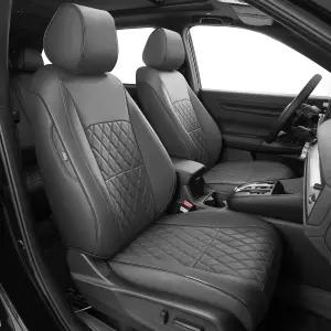 혼다 CRV용 AOMSAZTO 커스텀 핏 시트 커버 2023 2024 2026 풀 세트 인조 가죽 카시트 방수5인승 그레이