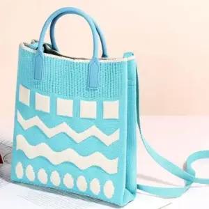 니트백 토트 크로스백 미니 니트백 가방 스카이