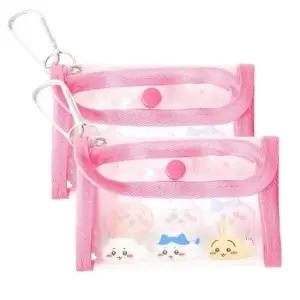 치이카와 투명 파우치 키링 피크닉 2P 동전지갑 백참