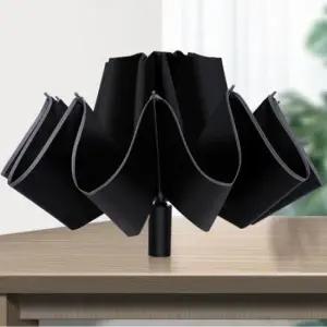 앙상블 거꾸로 전자동 3단 접이식 양 우산/양산