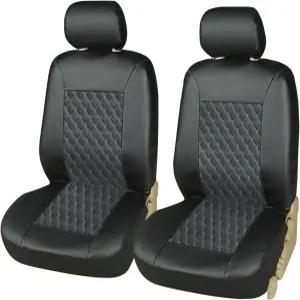 만다크 4PCS 카시트 커버 PU 가죽 차량 시트 프로텍터 풀 세트 방수 자동차 앞좌석 및 뒷좌석 보호 가드