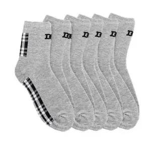 남성용 중목양말 5켤레 그레이 직장인 무지 정장 삭스