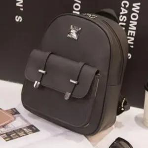 [라일리] Rly 여성용 실버장식 일상용 백팩 투스트링 캐주얼 스