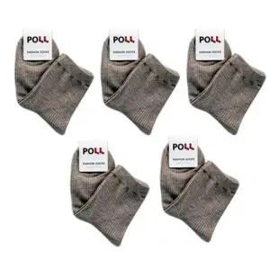 골지양말 여자 5켤레 패션양말 진베이지색