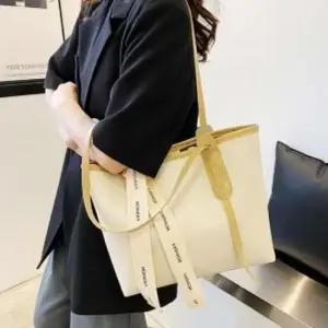 가죽가방 스트랩 숄더백아이보리