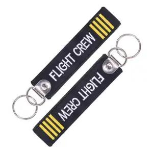 [라일리] Rly 항공 승무원 가방택 자수 키링 태그 키 고리 비