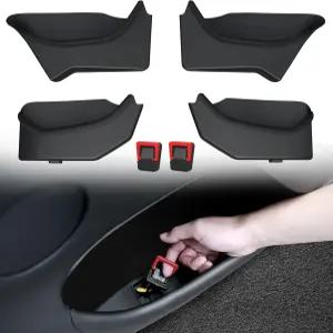 2026 2025 Tesla Model Y 주니퍼 액세서리 TPE 앞뒤 풀 커버 도어 사이드 정리함 트레이와 호환되는