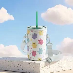 [라일리] Rly 빅사이즈 전용 대용량 텀블러 백 화이트 젤리베어