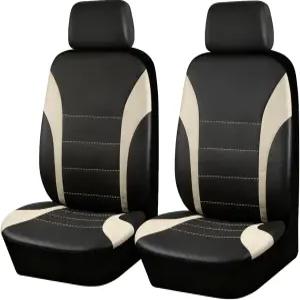 자동차 앞좌석 커버 탈착식 헤드레스트 있는 부드러운 통기성 스포티 차량 보호대 실내 의자 쿠션 대부분의