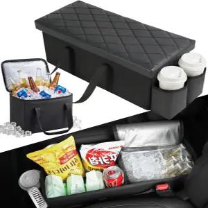 20192026 기아 텔루라이드/스바루 어센션 7인승 9.5L 누수 방지 쿨러백이 있는 카시트 통로 보관함 가족