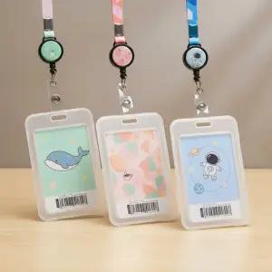 사원증 목걸이 출입증 케이스 릴 홀더 줄 신분증 수납 버스카드 학생증 버카 분실방지