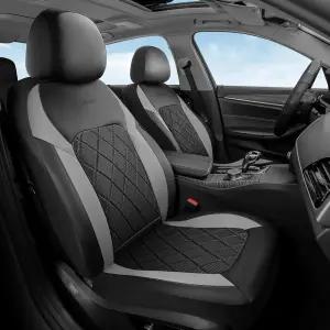 커버라도 카시트 앞좌석 2개 메쉬 통기성 시트 프로텍터 대부분의 차량에 적합한 유니버설 핏