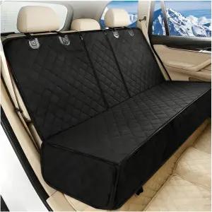 도그 카 뒷좌석 커버 방수 스크래치 방지 600D 대형 차량 애완동물 벤치 시트 보호대 미끄럼 자동차 내부