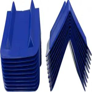 마이티 제품20팩 V 엣지 프로텍터 플랫베드 8인치 x 12인치 파란색 화물 적재를 위한 비 모양 플라스틱
