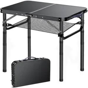 야외 사이드 테이블 휴대용 3 조절 높이 작은 접이식 실내용 알루미늄 파티오 수영장 현관 정원용 식물