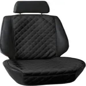 FH 그룹 카시트 쿠션 앞주머니가 있는 인조 가죽 싱글 프론트 시트 커버 에어백 호환 운전석 또는 조수석