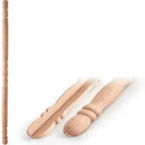 벽 미완성 DIY 코너 프로텍터를 위한 비치우드 가드 1팩 391/2인치 x 1인치 솔리드 모서리 페인트로 염색