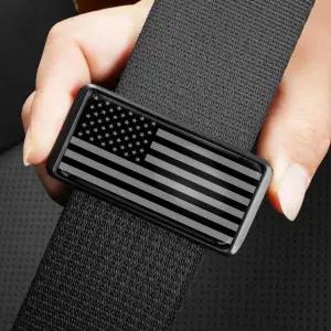 2PCS 아메리칸 플래그 자동차 안전벨트 조정기 유니버설 패드 커버 어깨끈