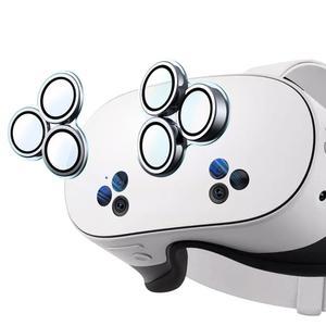 Oculus 메타 퀘스트 3S 액세서리, 원피스 디자인, 얇은 9H 강화 유리, 합금 프레임, 긁힘 방지, 고화질, 완벽한 보호 기능을 갖춘 Lauzn 카메라 렌즈 프로텍터 커버