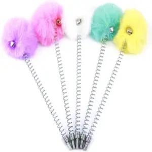 셩고케이스 5팩 고양이 나무 액세서리 교체용 장난감 공 벨이 달린 스프링 볼 스크래치 포스트 걸이