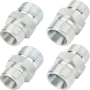 미니 굴삭기 호스 커넥트 라이트 DIN 스타일을 위한 ANCIMON 4PCS M14 ~ M16 유압 어댑터 피팅