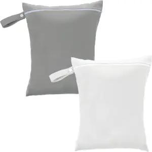 2팩 세탁 가능 방수 습식 건조 대형 더러운 옷 가방 여행용 손잡이가 있는 휴대용 체육관 캠핑 및 수영에