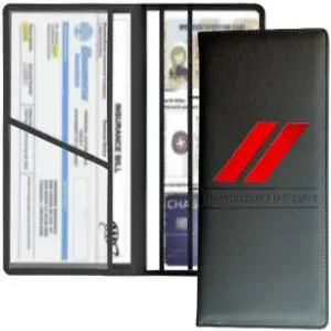 닷지 챌린저 충전기 SRT RAM 자동 액세서리와 호환되는 가죽 자동차 등록 및 보험 카드 홀더 마그네틱 셧