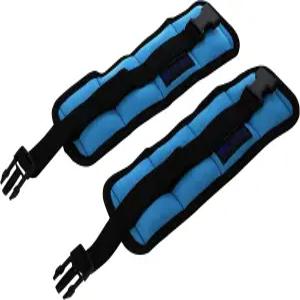 키퍼 8114002 마른 땅 또는 수중 운동용 발목/손목 무게 1쌍 각각 1파운드 연한 파란색