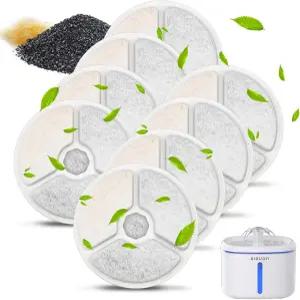 고양이 분수 필터 8팩 84온스/2.5리터 교체용 반려동물