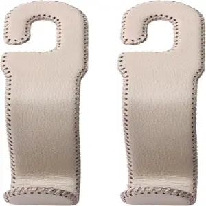 헤드레스트용 가죽 자동차 후크 완전 랩핑 U자형 지갑 홀더 유연한 시트 등받이 정리함 및 가방 코트 등을