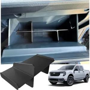 포드 매버릭 2026 2025 2024 2023 2022 글로브 박스 정리함 액세서리용 수납 트레이 ABS 블랙 디바이더