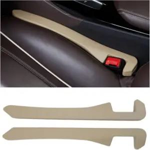 2Pc 카시트 갭 필러 PU 가죽 사이드 시트 및 콘솔 채우기 위한 오토 틈새 캐처 드롭 블로커 자동차 SUV