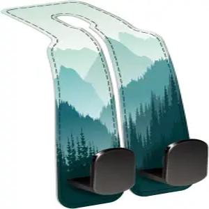 카시트 백 수납 헤드레스트 후크 프리미엄 가죽 더블 메탈 지갑 천 가방용 행거 정리함 자동차 인테리어