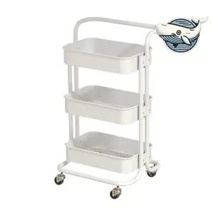 3단 수납 카트 트롤리 이동식 정리함 주방