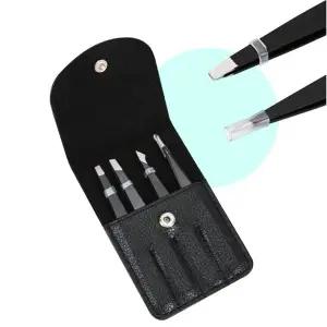 인그로운 헤어 족집게 4p 족집게4종파우치세트 트위저