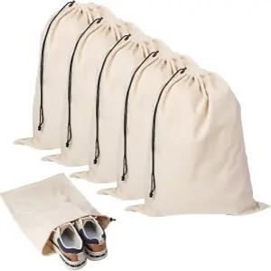 여행용 신발 가방 5개 포장 보관 및 세탁 가능한 먼지 17.7인치 x 13.8인치 방진 더스터 플란넬 부츠