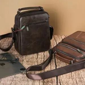 크로스백 가방 남성용 직장인 숄더백 오피스 수납 지퍼 7.5cm 19x23x7