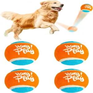 올 포 PAWS 테니스 공 개 장난감 2060파운드 무게의 반려견을 위한 2.5인치 반려동물 안전 가져오기 슈퍼
