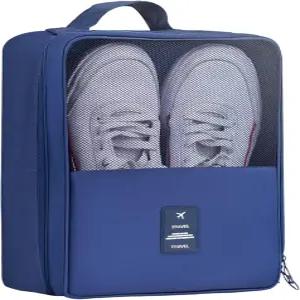 여행용 신발 가방에 3켤레 및 일상용 헤젤프 보관 파우치 정리함 방수 기능이 있습니다