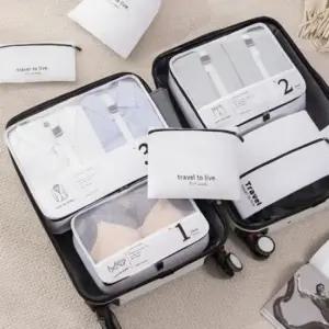 정리 여행용 세면 캐리어 압축 파우치 도구 세트 휴대용