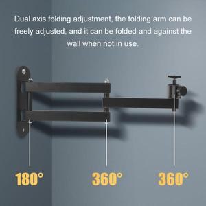 알루미늄 합금 프로젝터 마운트 브래킷 접이식 내구성 장치 홀더 가정용 침대 옆 호텔 사무실용 벽