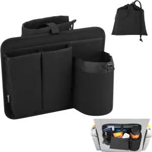 이지코스 비행기 좌석 등받이 정리함 금속 클립 3개 포함 비행 여행 태블릿 여권 휴대폰 물병 보관용 가방