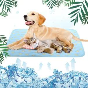 LETEQK 반려견 쿨링 매트 여름 소형 중형 대형견 고양이용 셀프 패드 무독성 통기성 침대 반려동물 강아지