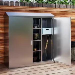 야외 조립식 창고 스테인레스 실외 캐비넷 농막 컴팩트 다용도 수납함 보관함
