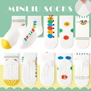 준캡 유아 아동 메쉬 미끄럼방지 양말 봄 여름 발바닥 전체 신호등애벌레 케어삭스