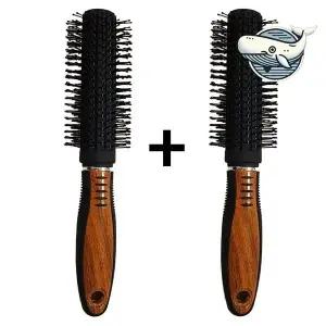 세련된 우드 헤어 브러쉬 2개 자연재료