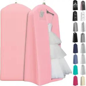 당신의 가방 웨딩드레스 의류 옷을 걸 수 있는 72인치 20인치 가셋이 퍼프 가운 여행 또는 보관용 내구성