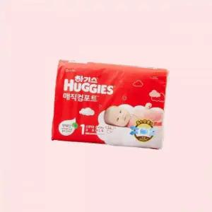 하기스 NEW 매직컴포트 밴드 스트랩1 공용 신생아용 64매 4613010