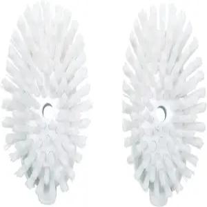 OXO 굿 그립 비누 디스펜싱 접시 브러시 리필 2팩 흰색 나일론 브리스틀