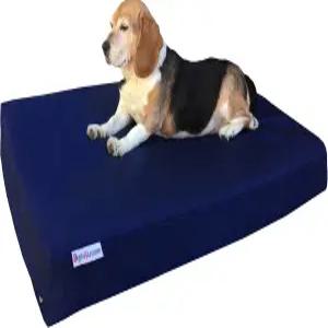 반려동물용 메모리 폼이 장착된 도그베드4리스 중형 정형외과 반려견 침대 내구성이 뛰어난 나일론 블루